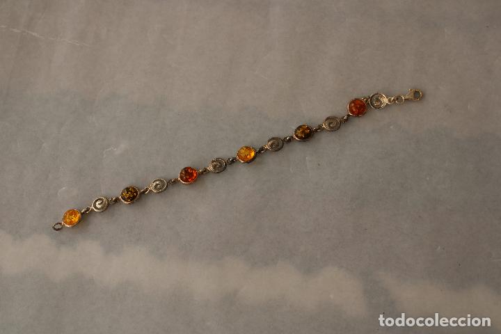 Joyeria: pulsera de ambar y plata de ley 925 - Foto 4