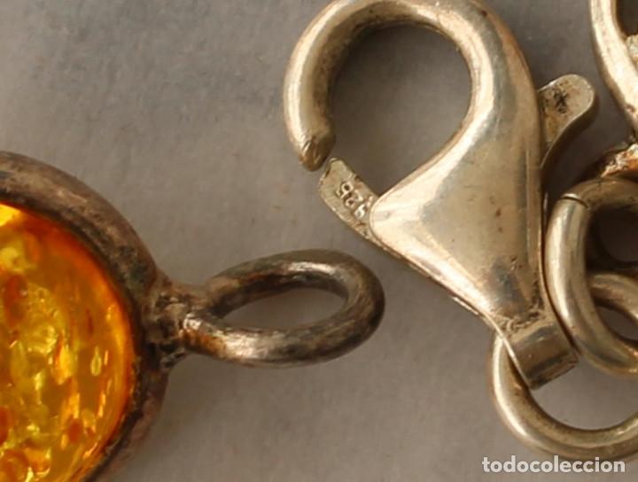 Joyeria: pulsera de ambar y plata de ley 925 - Foto 5