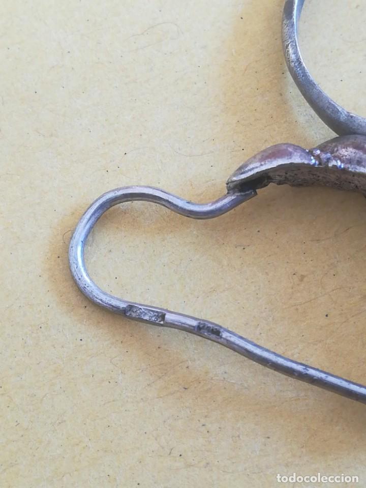 Joyeria: Antiguo pendiente con anillo, plata URSS - Foto 2