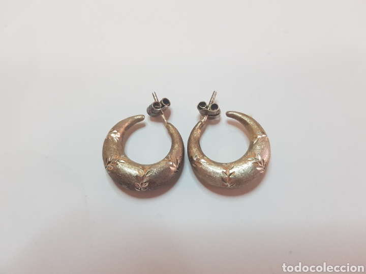 Joyeria: #558 Pendientes luna plata de ley 925 2cm - Foto 1
