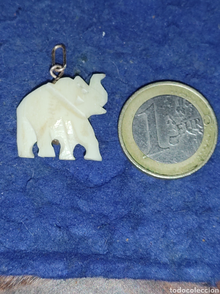 Joyeria: Colgante elefante de hueso. - Foto 2