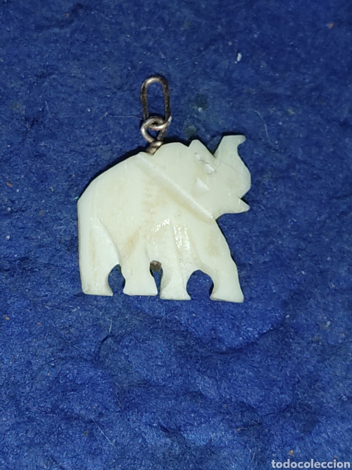 Joyeria: Colgante elefante de hueso. - Foto 3