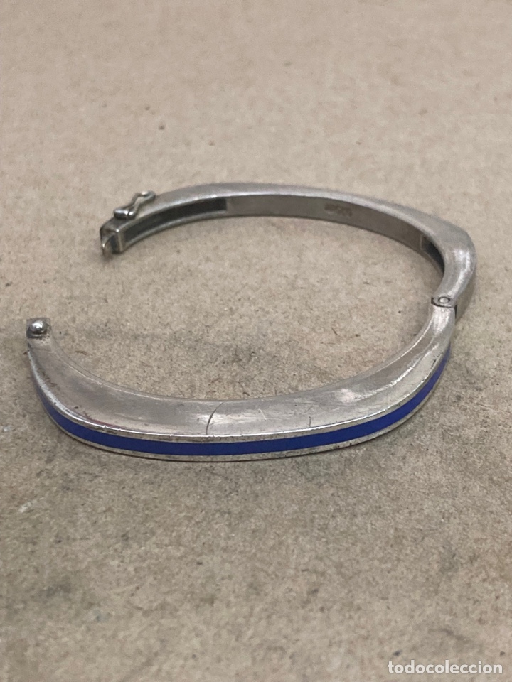 Joyeria: Brazalete de plata y lapilazuli/Pul214 - Foto 1