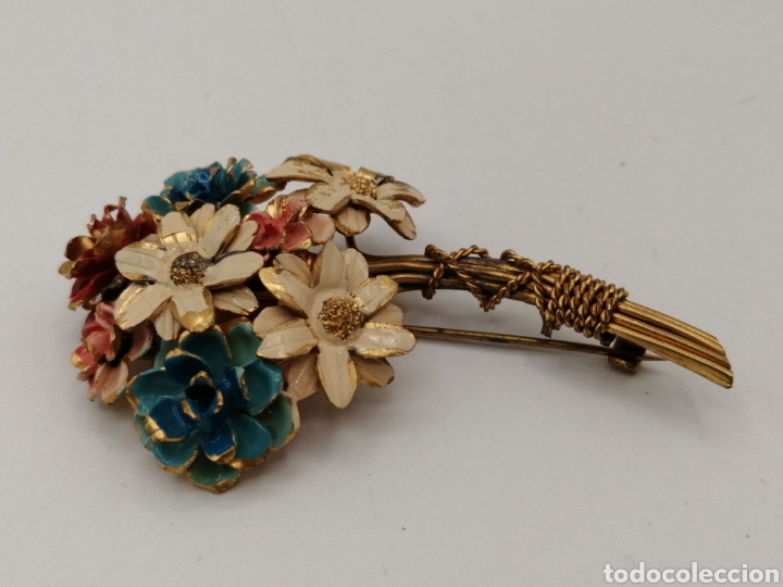 Joyeria: Broche metal dorado y esmalte - Foto 2