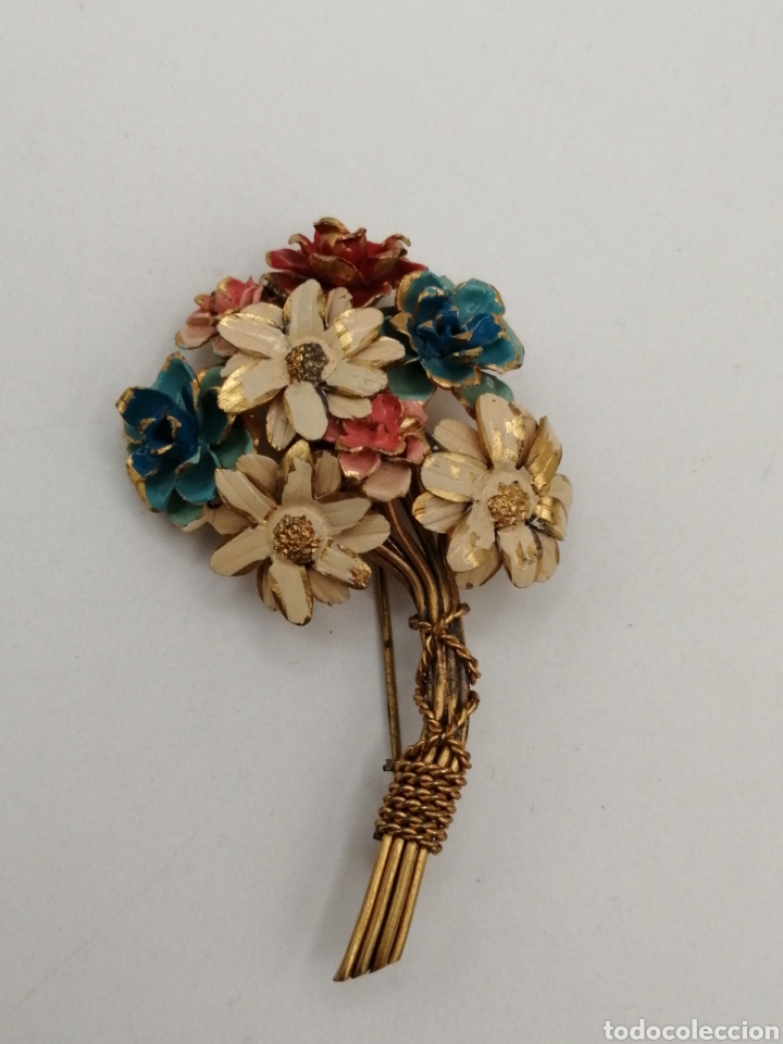 Joyeria: Broche metal dorado y esmalte - Foto 1