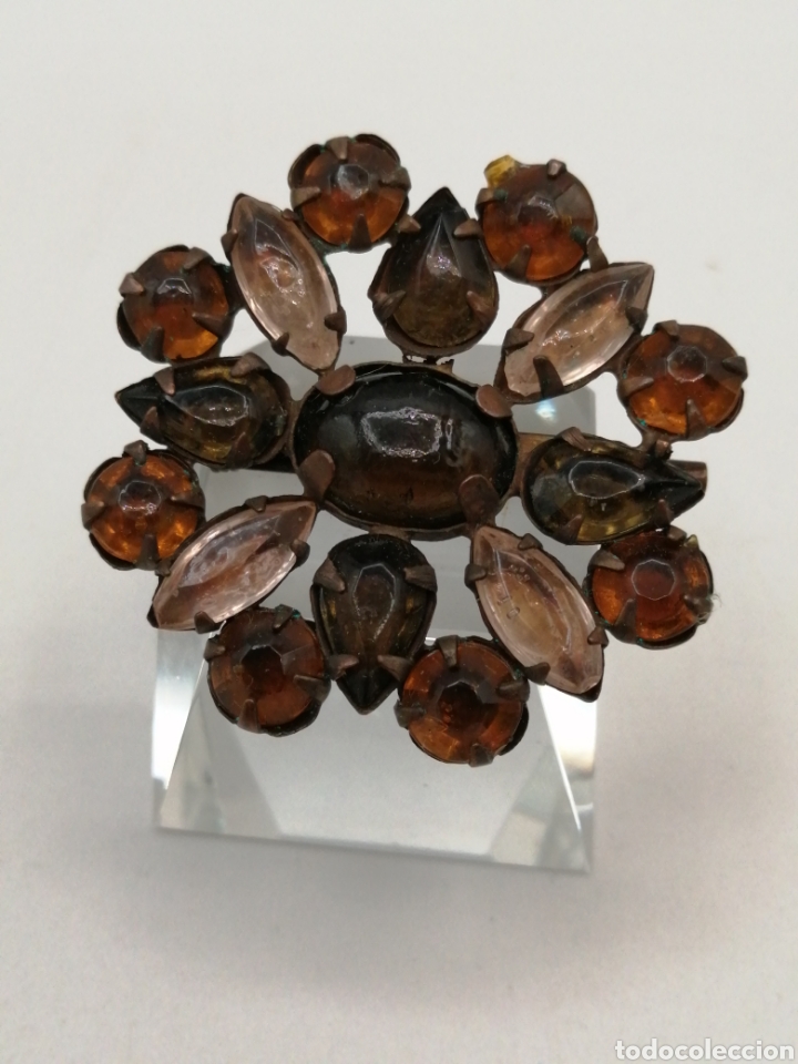 Joyeria: Broche lat&oacute;n y vidrio - Foto 2