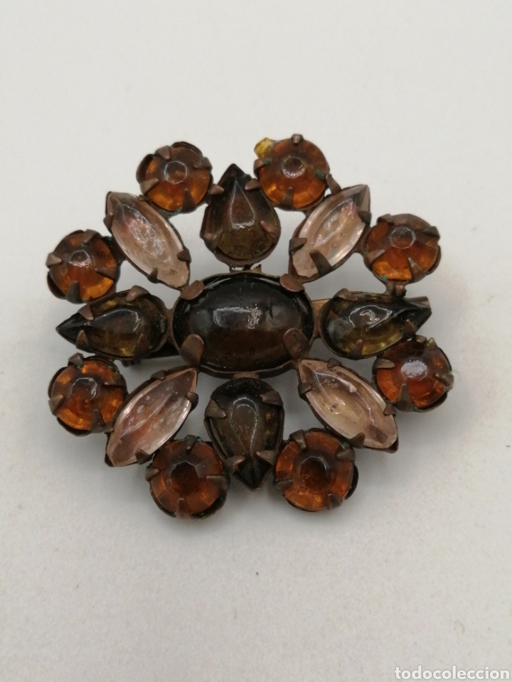 Joyeria: Broche lat&oacute;n y vidrio - Foto 1