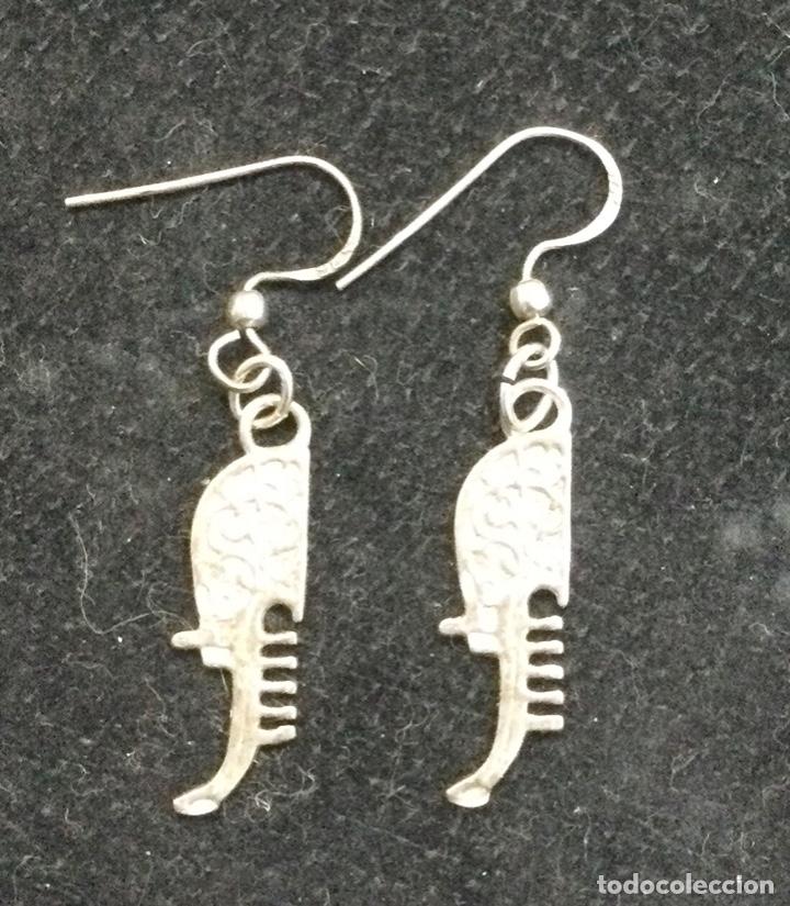 Joyeria: Pendientes. Hierro de la gondola. Plata de ley - Foto 1