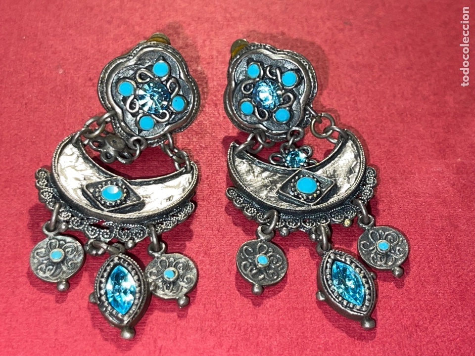 Joyeria: Preciosa pareja de pendientes con pedrer&iacute;a - Foto 2