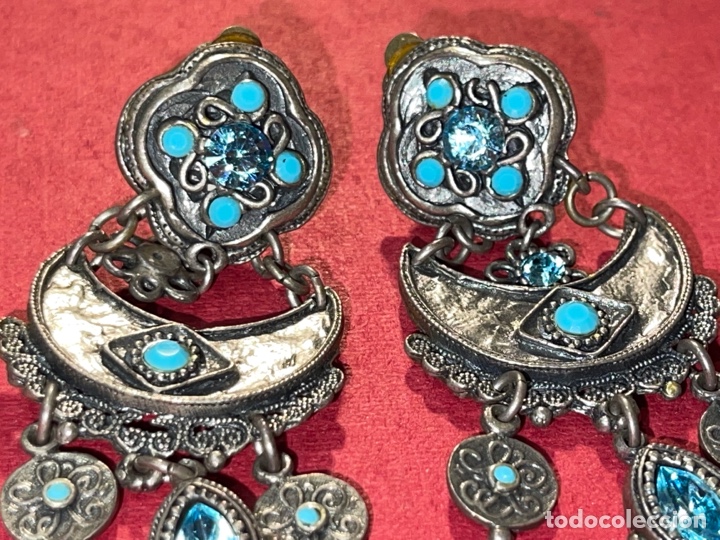 Joyeria: Preciosa pareja de pendientes con pedrer&iacute;a - Foto 3