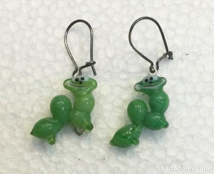 Joaillerie: Pendientes. Gusanito. Vidrio de Murano. NUEVOS