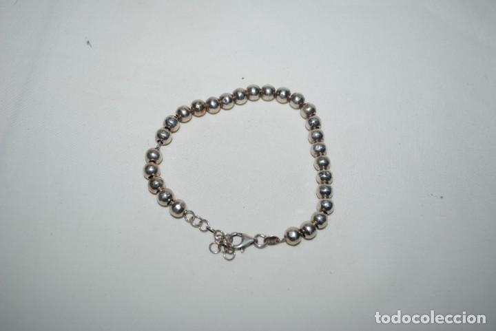 Joyeria: PULSERA DE PLATA EN FORMA DE BOLAS . - Foto 2
