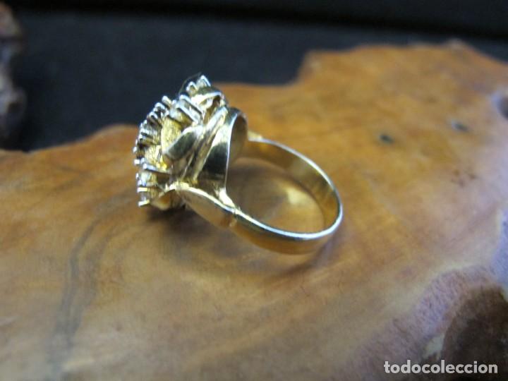 Joyeria: Anillo de plata contrastada 925, con ba&ntilde;o de oro - Foto 2