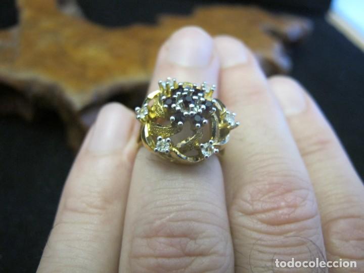 Joyeria: Anillo de plata contrastada 925, con ba&ntilde;o de oro - Foto 4