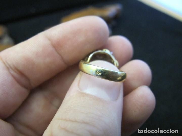 Joyeria: Anillo de plata contrastada 925, con ba&ntilde;o de oro - Foto 5