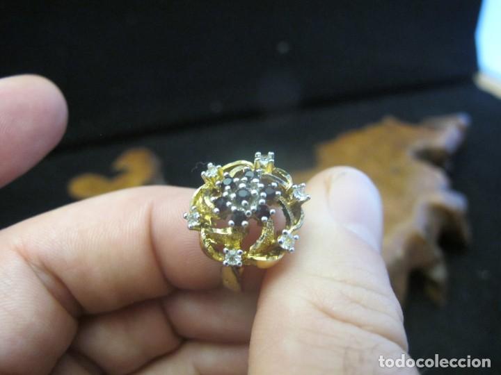 Joyeria: Anillo de plata contrastada 925, con ba&ntilde;o de oro - Foto 9