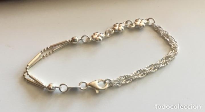 Joyeria: PULSERA DE PLATA DE LEY CONTRASTADA. TR&Eacute;BOL DE LA SUERTE - Foto 5
