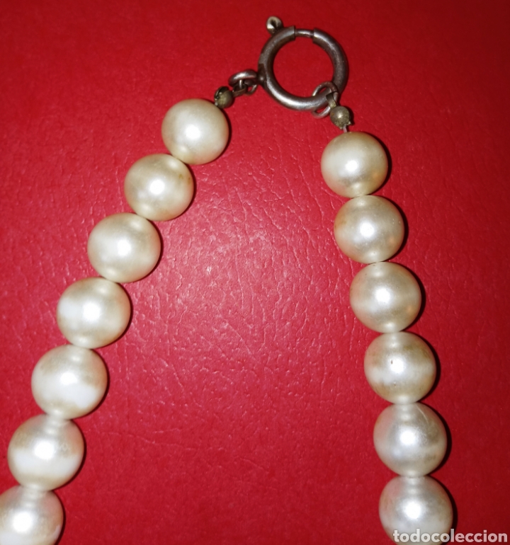Joyeria: COLLAR DE PERLAS - CON CIERRE DE PLATA - VINTAGE - - Foto 2
