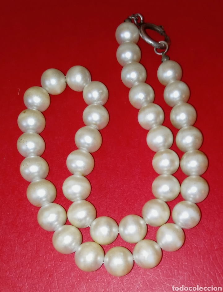 Joyeria: COLLAR DE PERLAS - CON CIERRE DE PLATA - VINTAGE - - Foto 1
