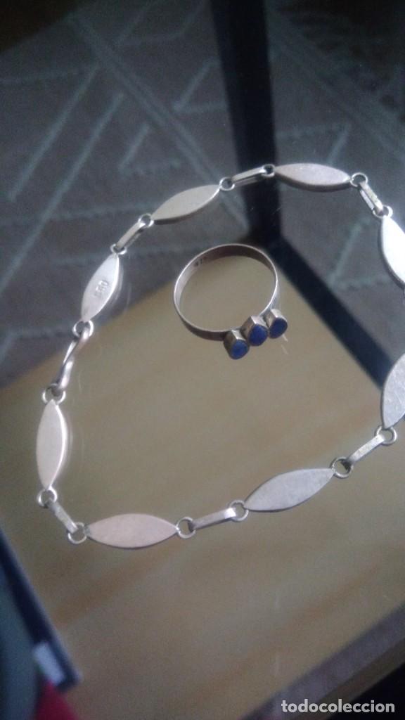 Joyeria: PULSERA Y ANILLO DE PLATA Y LAPIZL&Aacute;ZULI - Foto 3