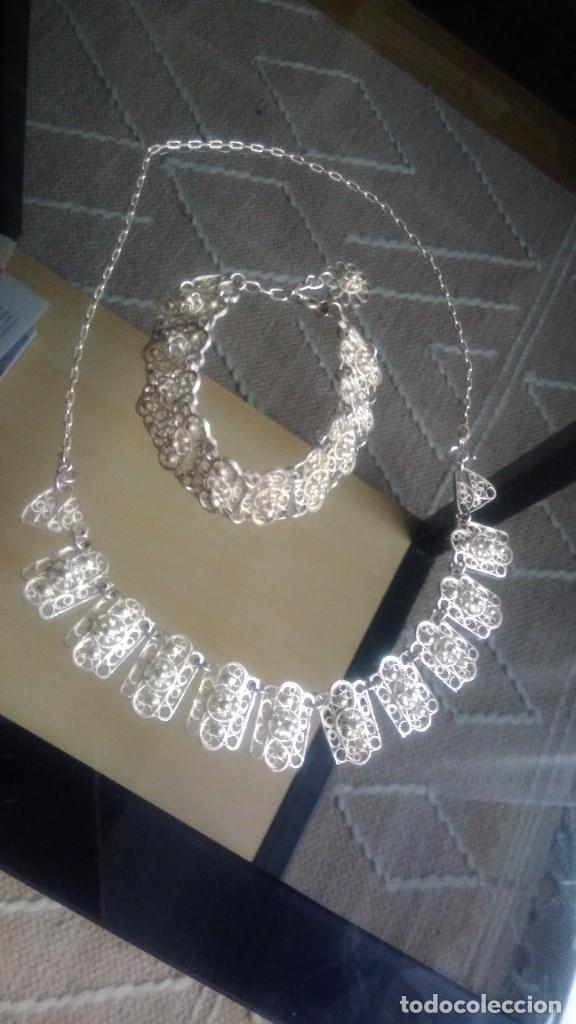 Joyeria: PRECIOSO COLLAR Y PULSERA DE FILIGRANA DE PLATA - Foto 2