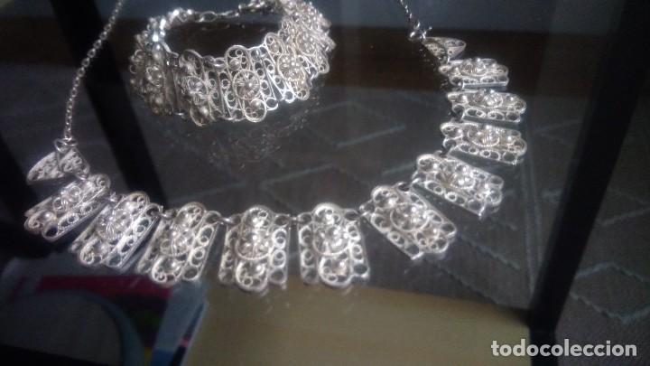 Joyeria: PRECIOSO COLLAR Y PULSERA DE FILIGRANA DE PLATA - Foto 3