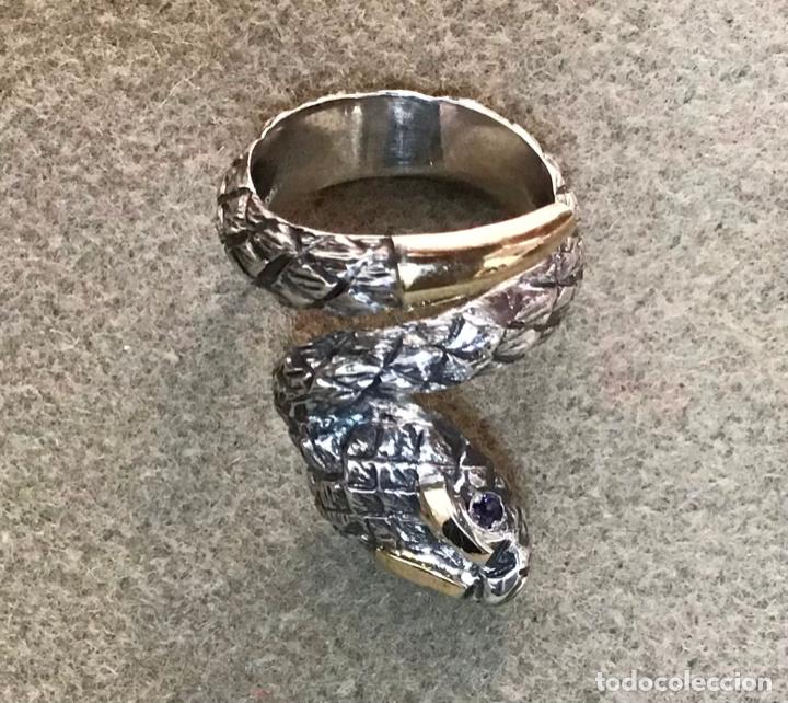 Joyeria: SERPIENTE, ANILLO DE PLATA Y ORO - Foto 2