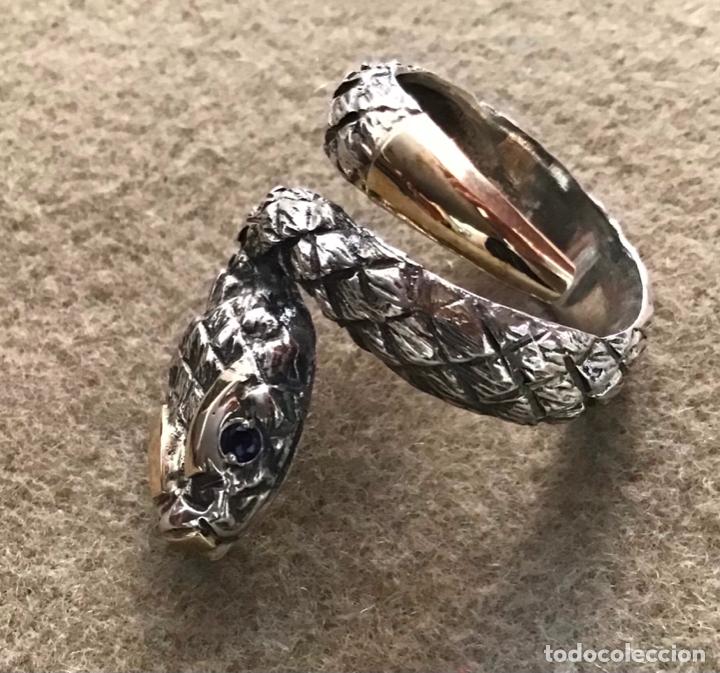 Joyeria: SERPIENTE, ANILLO DE PLATA Y ORO - Foto 3