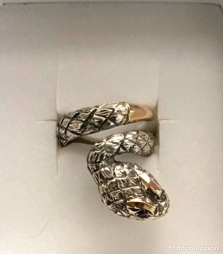 Joyeria: SERPIENTE, ANILLO DE PLATA Y ORO - Foto 1