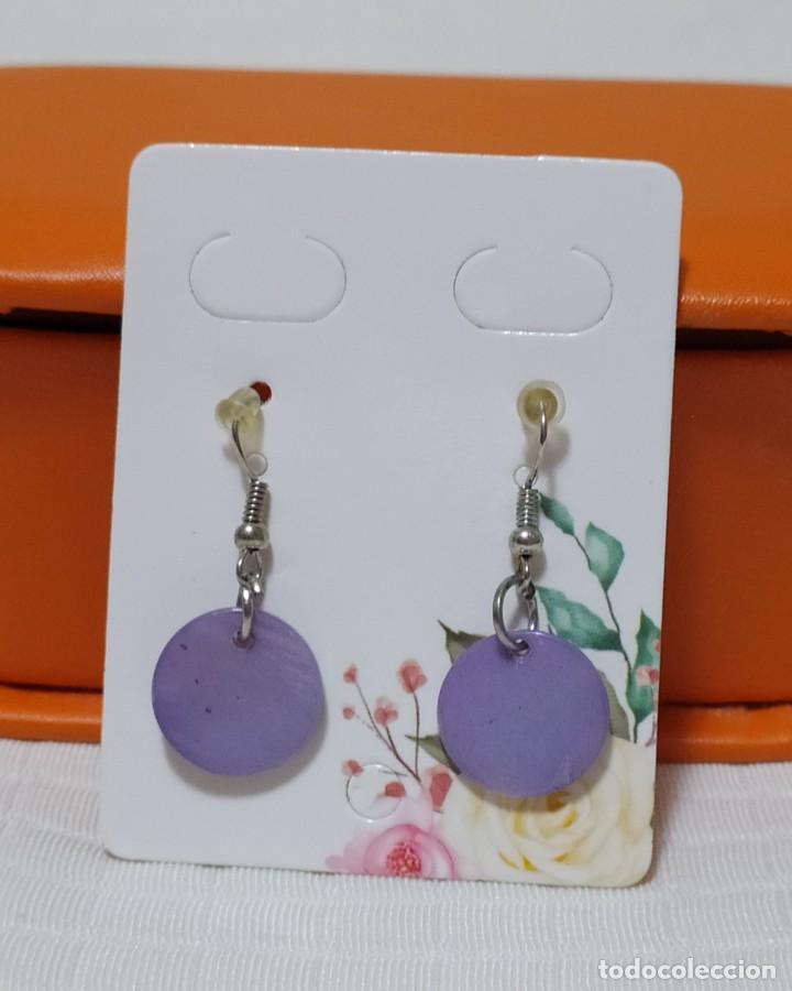 Joyeria: PENDIENTES CIRCULO LILA BISUTER&Iacute;A - Foto 1