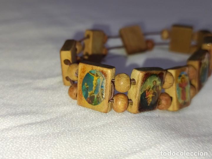 Joyeria: PULSERA DE MADERA CON MOTIVOS RELIGIOSOS - Foto 2