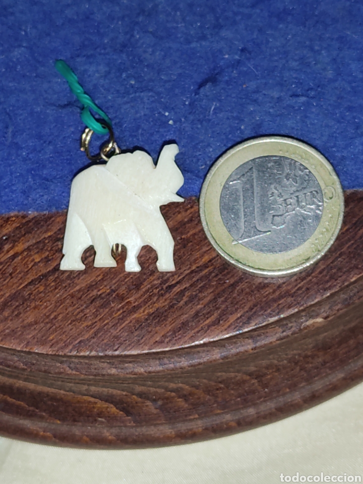 Joyeria: Colgante elefante de hueso - Foto 1