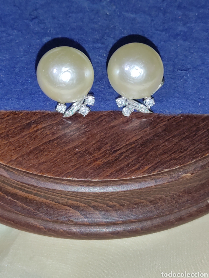 Joyeria: Pendientes de perlas del mar de Japon,vintage - Foto 2