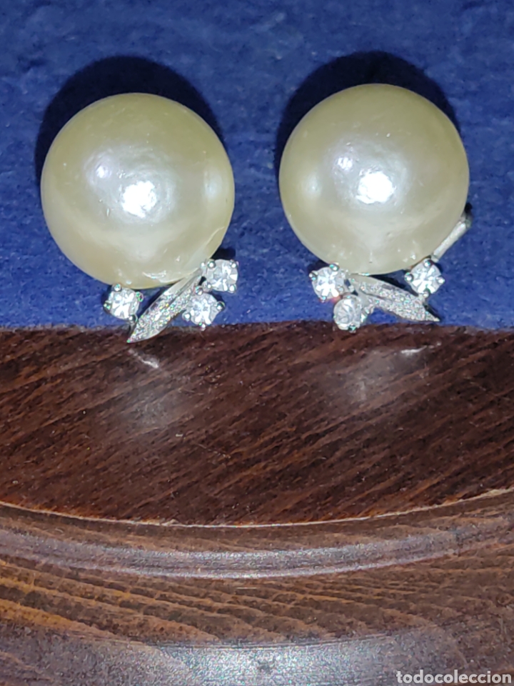 Joyeria: Pendientes de perlas del mar de Japon,vintage - Foto 3