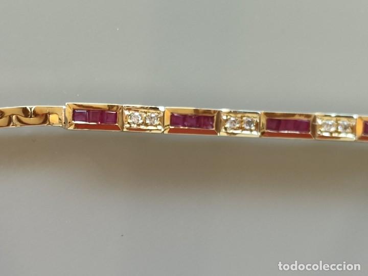 Joyeria: PULSERA ORO 18K RUB&Iacute; Y BRILLANTES - Foto 1