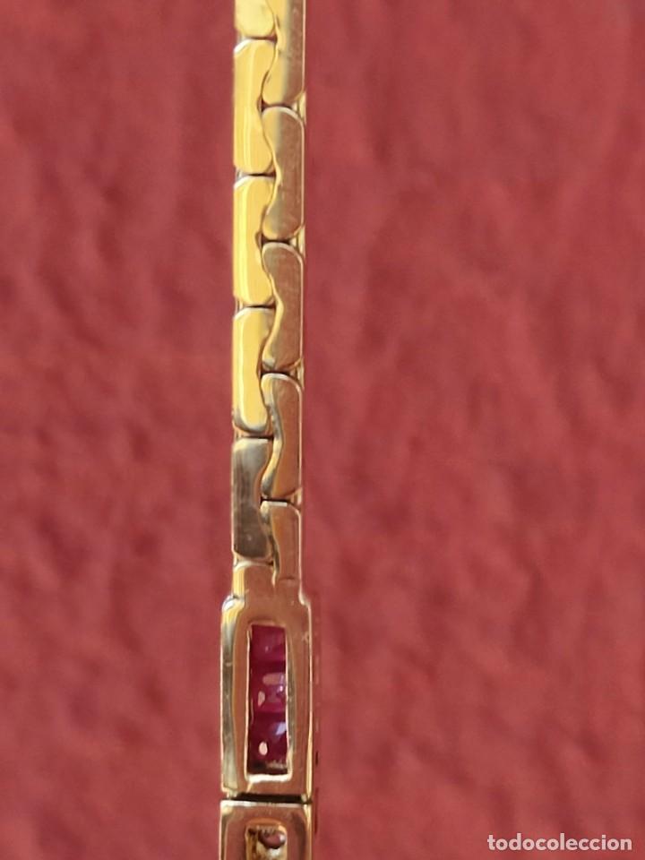 Joyeria: PULSERA ORO 18K RUB&Iacute; Y BRILLANTES - Foto 3