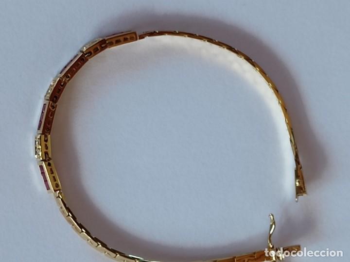 Joyeria: PULSERA ORO 18K RUB&Iacute; Y BRILLANTES - Foto 7
