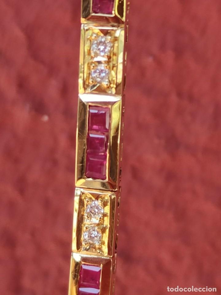 Joyeria: PULSERA ORO 18K RUB&Iacute; Y BRILLANTES - Foto 12