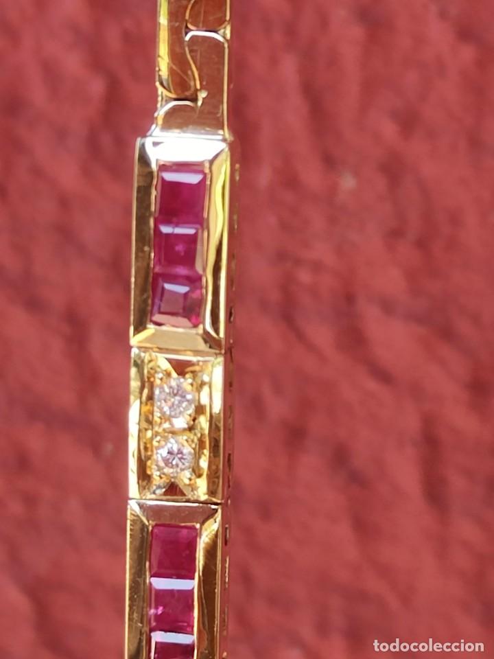 Joyeria: PULSERA ORO 18K RUB&Iacute; Y BRILLANTES - Foto 14