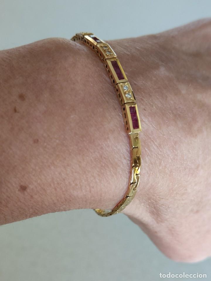 Joyeria: PULSERA ORO 18K RUB&Iacute; Y BRILLANTES - Foto 15