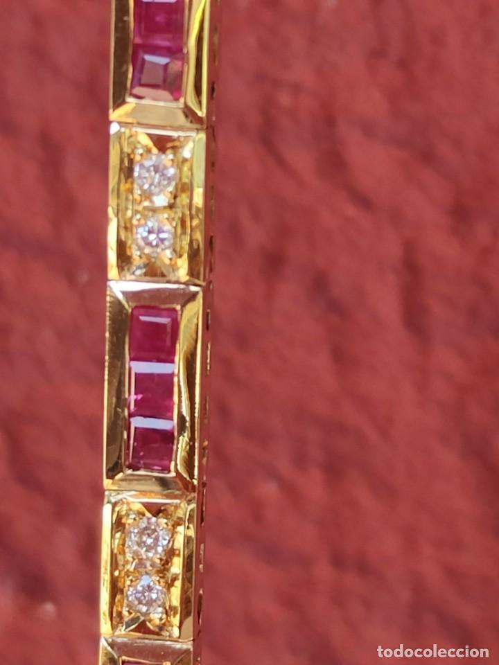 Joyeria: PULSERA ORO 18K RUB&Iacute; Y BRILLANTES - Foto 16