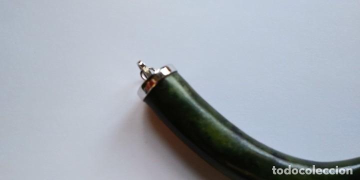Joyeria: COLGANTE COLMILLO DE JADE EN PLATA 925 - Foto 3