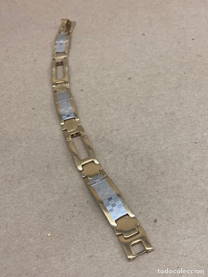 Joyeria: Pulsera de acero dorado - Foto 2