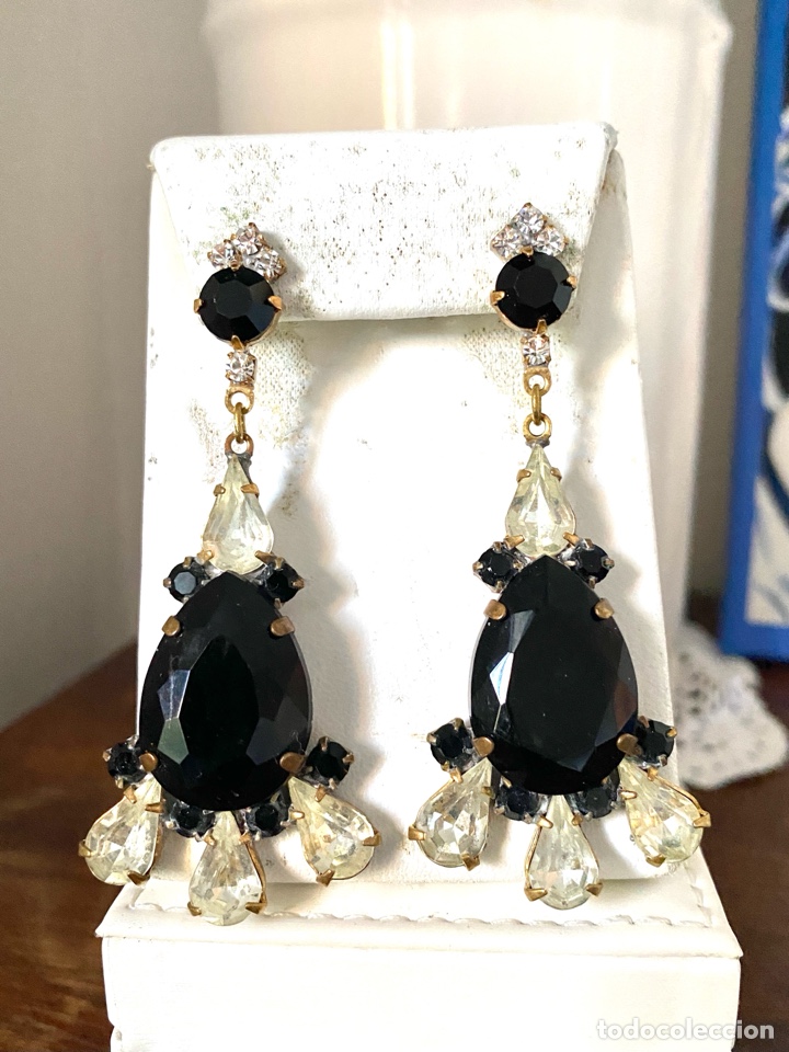 Joyeria: Pendientes vintage de cristales - Foto 2