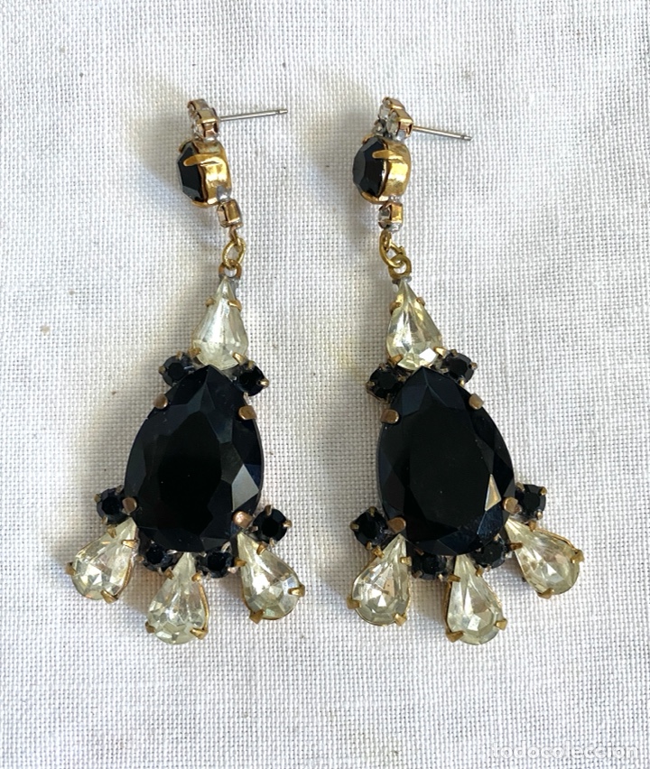 Joyeria: Pendientes vintage de cristales - Foto 3
