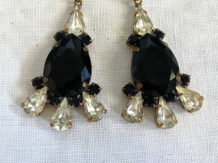 Joyeria: Pendientes vintage de cristales - Foto 4