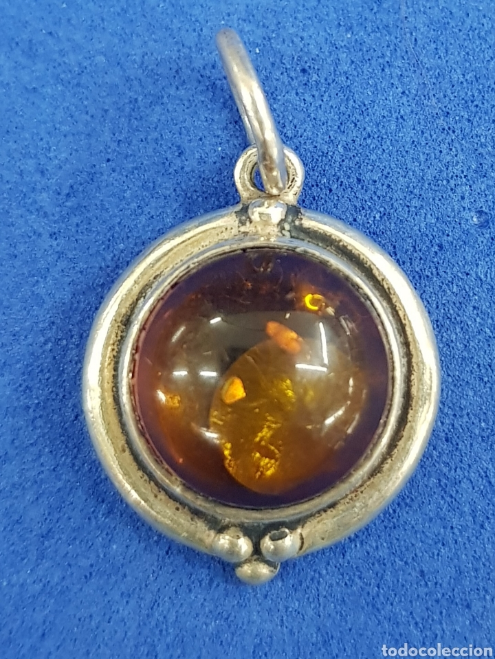 Joyeria: Colgante de plata y &aacute;mbar - Foto 1
