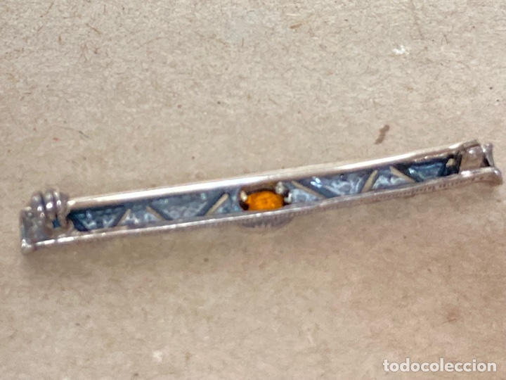 Joyeria: BROCHE ART DECO EN PLATA, ORO Y MARQUESITAS. CIRCA 1930 - Foto 9
