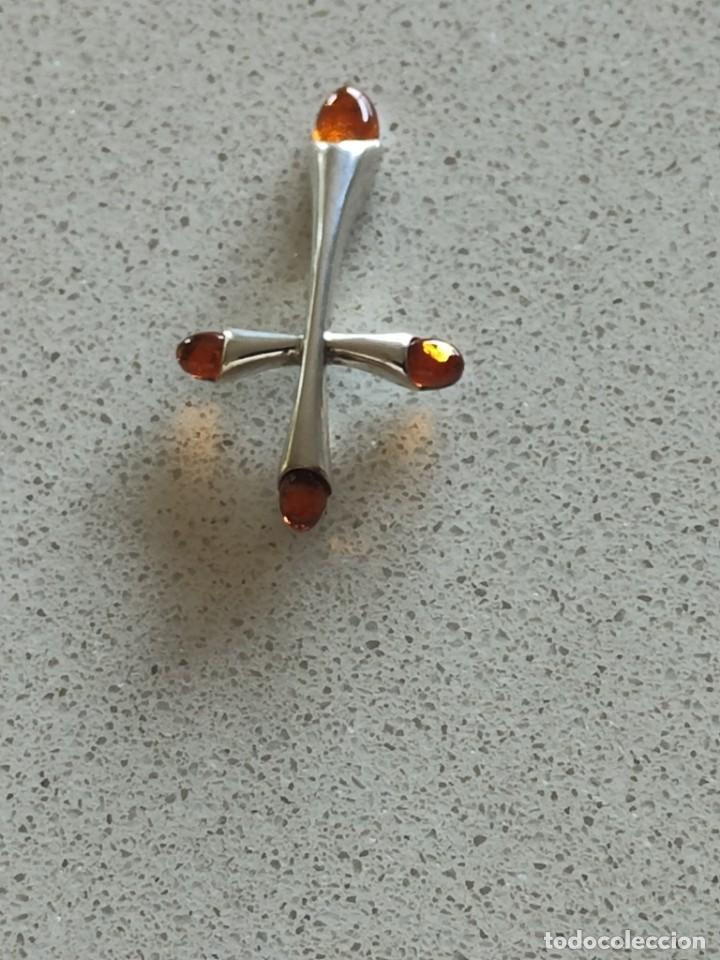 Joyeria: CRUZ PLATA DE LEY Y &Aacute;MBAR NATURAL - Foto 4