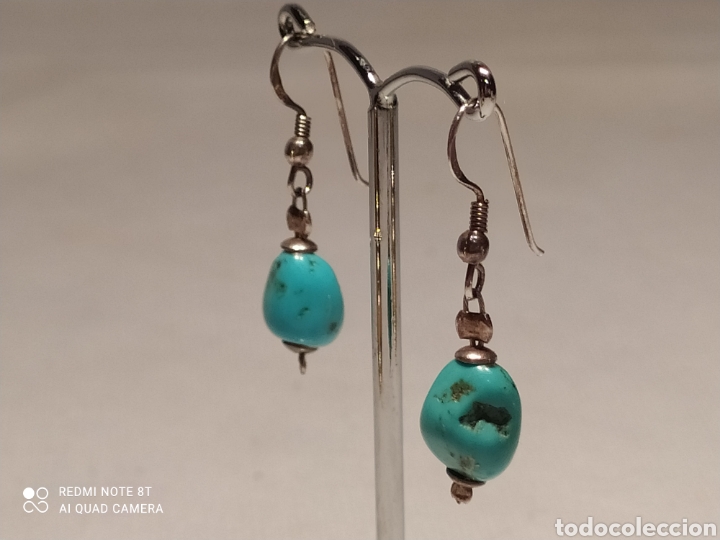 Joyeria: Pendientes plata y turquesa. - Foto 5